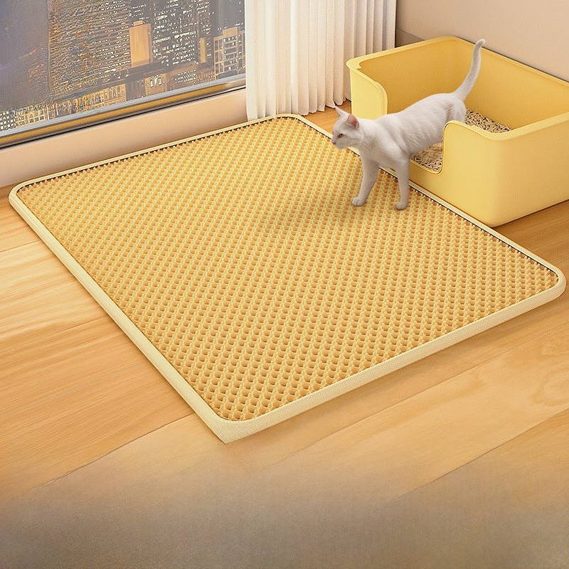 Double Layer EVA Cat Litter Mat Anti-Track Anti-Splash Pet Pad