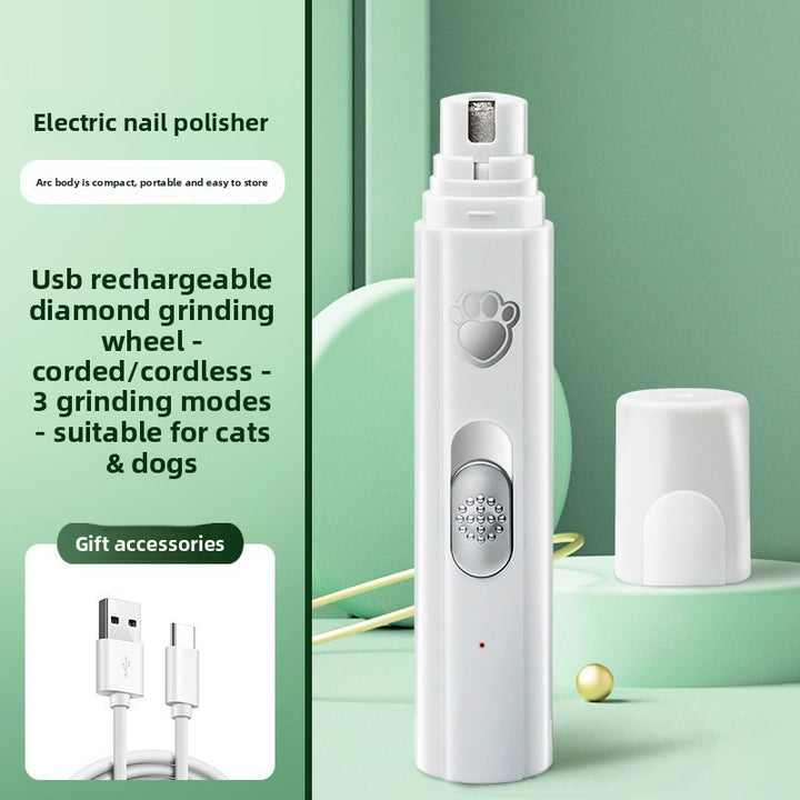 Electric Pet Nail Grinder Trimmer