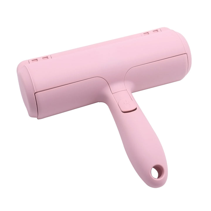 Two-way roller pet hair removal brush
