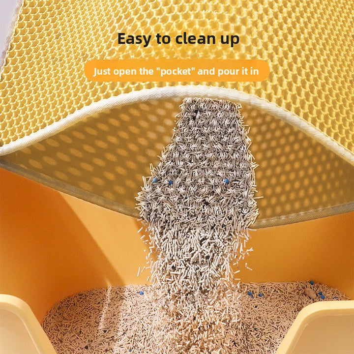 Double Layer EVA Cat Litter Mat Anti-Track Anti-Splash Pet Pad