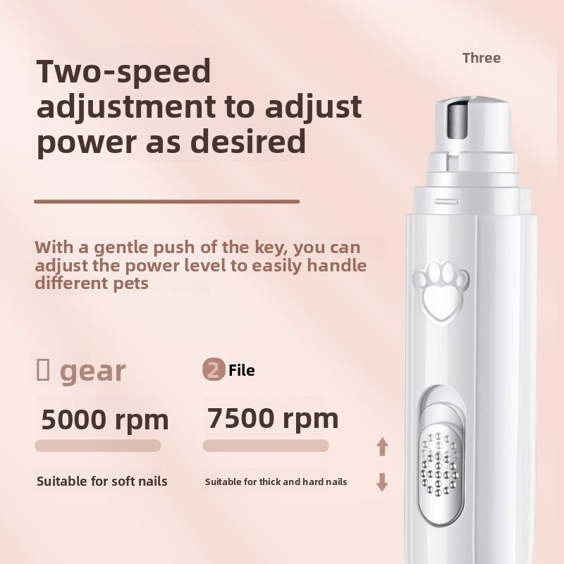 Electric Pet Nail Grinder Trimmer